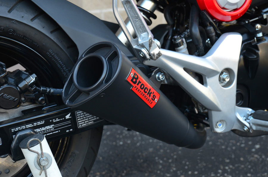 Brock's Performance Alien Head 2 Full System Black Cerakote 12" Muffler Grom / MSX125 (14-15)