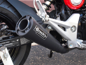 Brock's Performance ShortMeg 2 Full System Black Cerakote 12" Muffler Grom / MSX125 (14-15)