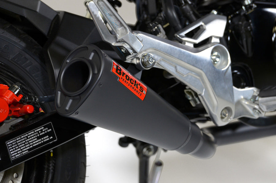 Brock's Performance Alien Head 2 Full System Black Cerakote 12" Muffler Grom (17-20) / MSX125 (16-20)